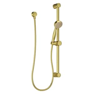 3-Spray Hand Shower with Wall Bar in Brushed Gold