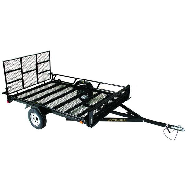 Northstar Trailers UniStar 6 ft. x 10.5 ft. ATV Trailer Kit with Side Loading Ramps and Rear Loading Gate