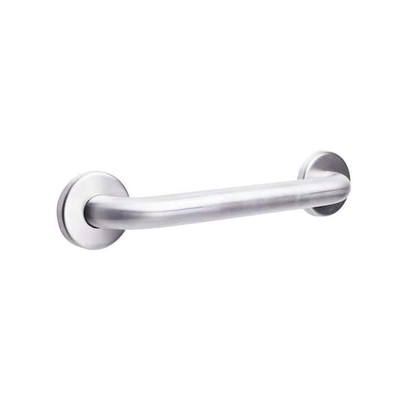 CSI Bathware Straight 30 in. x 1.25 in. in. Concealed Flange Grab Bar in Satin Peened