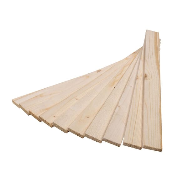 3/8 in. x 1-1/2 in. x 18 in. White Wood (10-Pack)