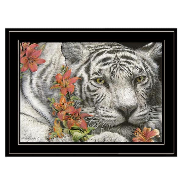 Charlie Tiger Lily 1-Piece Framed Wall Art 15 in. x 19 in.