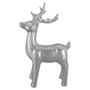 14 in. Metallic Silver Standing Reindeer Christmas Tabletop Decor