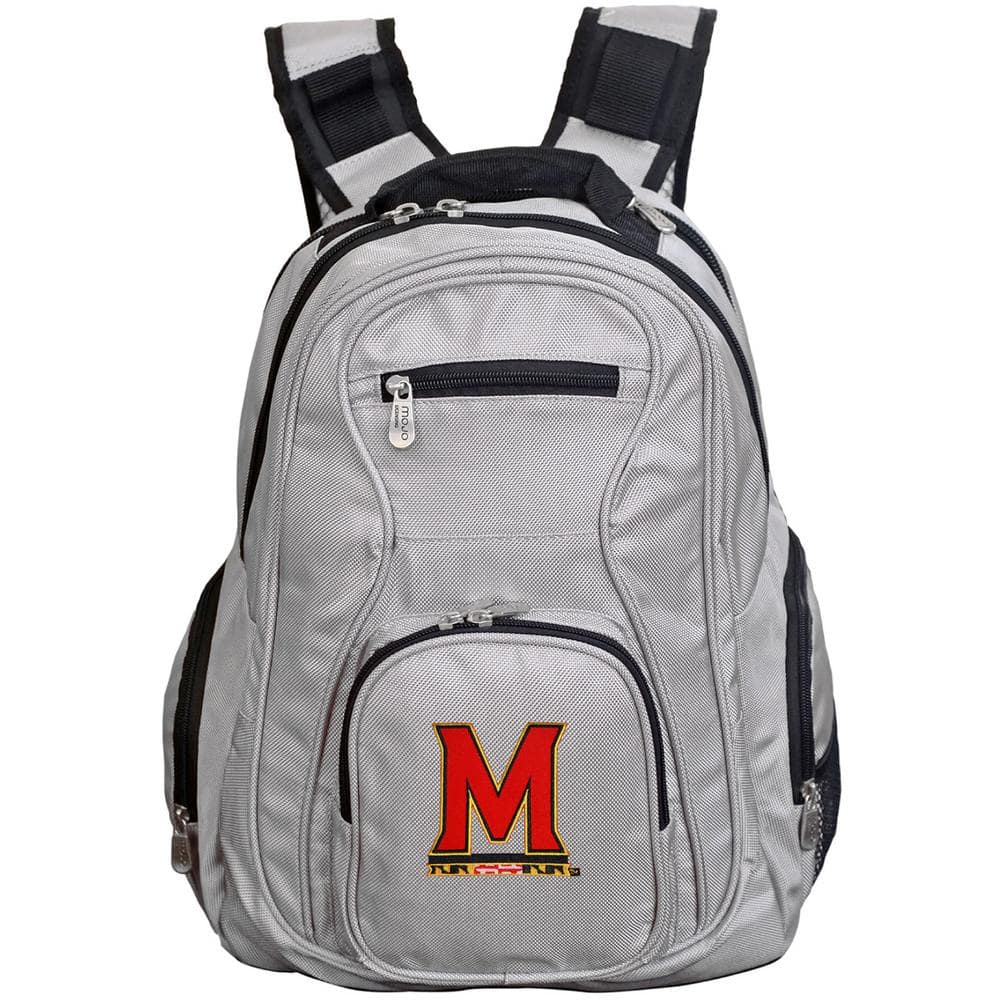 Denco NCAA Maryland Terrapins 19 in. Gray Laptop Backpack CLMDL704_GRAY ...