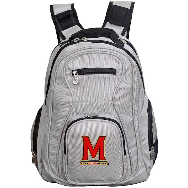 Denco NCAA Maryland Terrapins 19 in. Gray Laptop Backpack