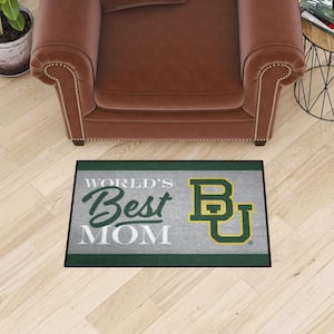 Baylor Bears Green World's Best Mom 19 in. x 30 in. Starter Mat Accent Rug
