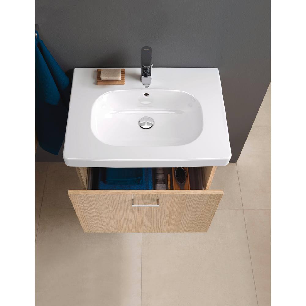 B.1 Series Chrome Single Hole Bathroom Faucet with Metal Drain