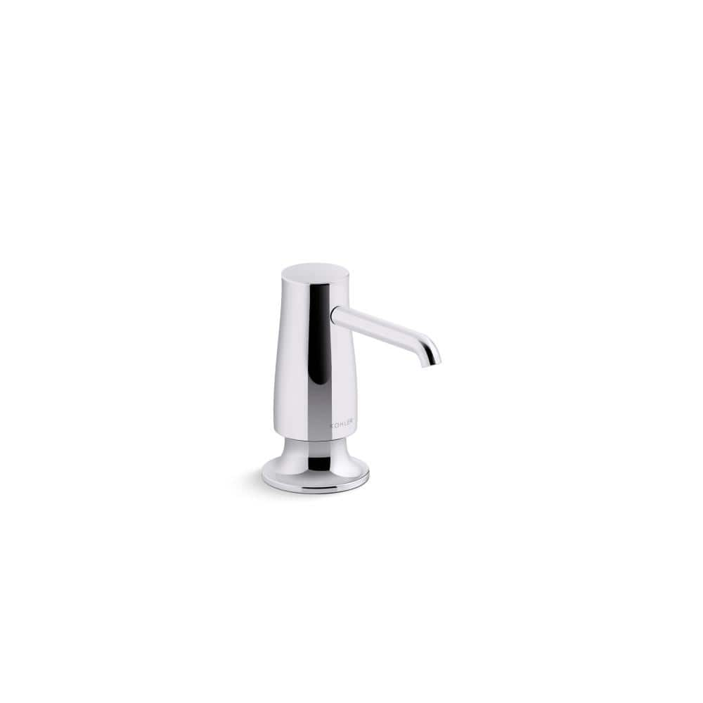 KOHLER Soap Lotion Dispenser In Polished Chrome 26099 CP The Home Depot   Polished Chrome Kohler Kitchen Soap Dispensers 26099 Cp 64 1000 