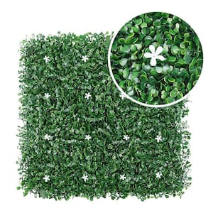 Artificial Hedge Boxwood Panels Plant Faux Panels UV Protected Privary Screen Indoor Outdoor Garden Fence(6-Pieces)