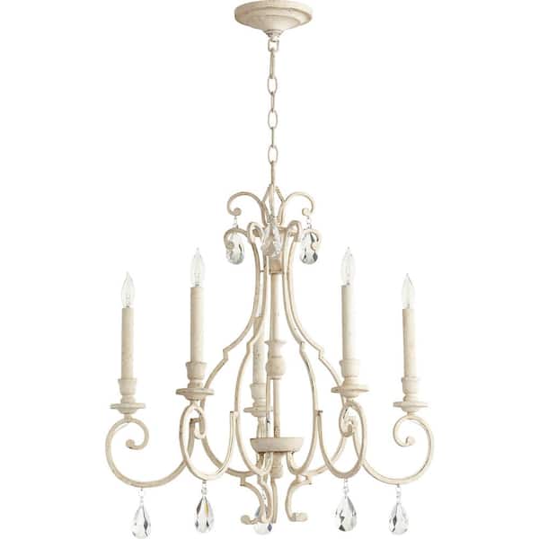 Quorum INTERNATIONAL Ansley 5-Light Persian White Chandelier