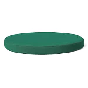 FadingFree Green 18 in Round Outdoor Dining Patio Chair Seat Cushion (4-Pack)