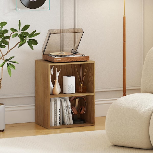 Bunpeony 2-Cube Bookcase Floor Standing Open Bookshelf with 5
