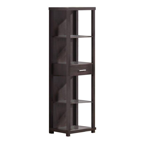 Home Decorators Collection Brooke Espresso 4-Shelf Bookcase-DISCONTINUED