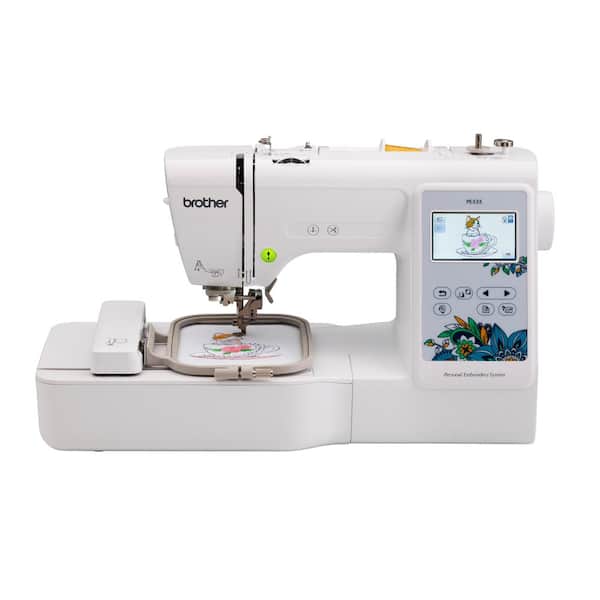 Brother Blue Floral 12-Stitch Embroidery Machine with Large Color Touch LCD Screen