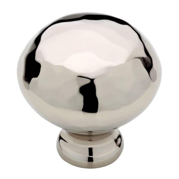 Liberty Hammered Franklin 1-3/8 in. (34 mm) Polished Nickel Round Cabinet Knob