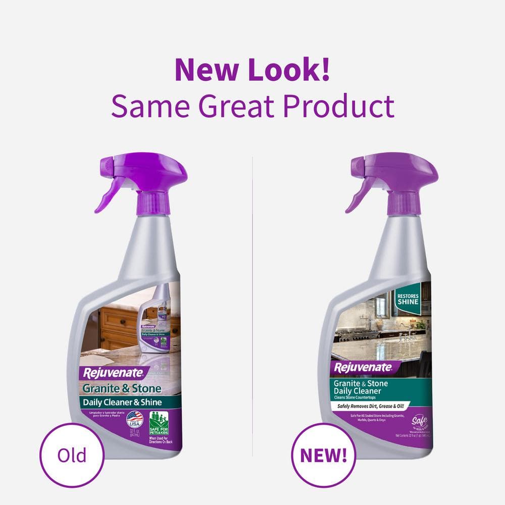 Rejuvenate 32oz Granite & Stone Daily Cleaner and Shine