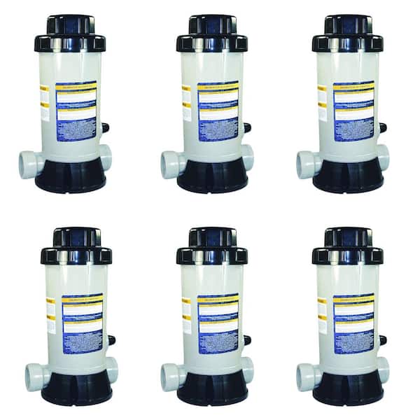 Swimline In-Line Above Ground Swimming Pool Automatic Chlorine Feeder (6-Pack)