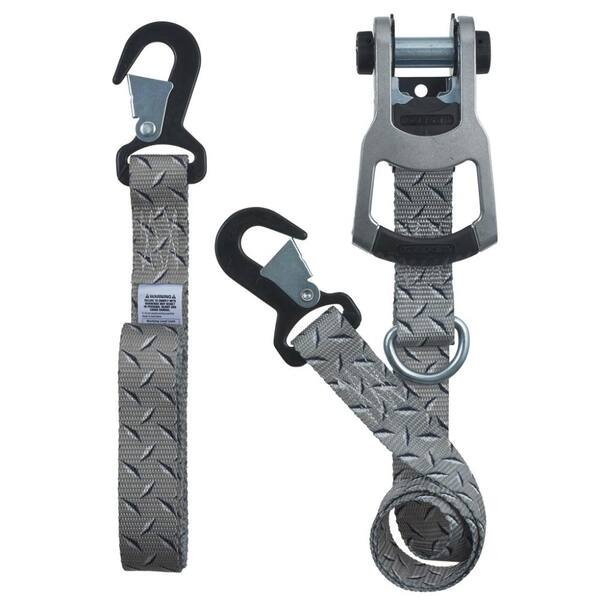 Everest 1.5 x 15' Tie Down Strap with Locking Handle Ratchet 3-Pack  Premium Webbing 