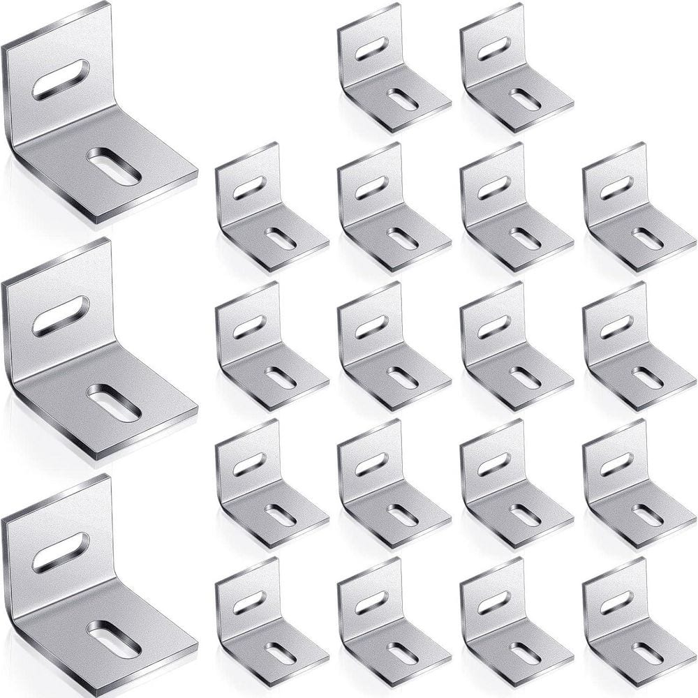 1x1 Inch 18-Pack Steel Table Top Expansion Bracket Z Clips Wood Fasteners Woodworking Hardware Silver price history on PriceWatchPro