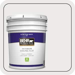 5 gal. #52 White Ceiling Flat Interior Paint & Primer