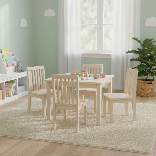 International Concepts Unfinished Wood Kids Chair (Set of 2)