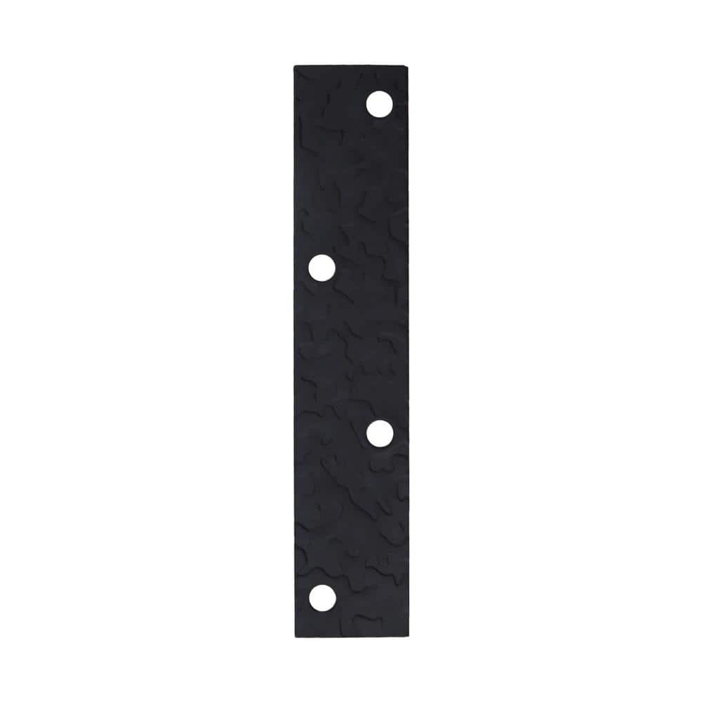 (4-Pack) 5 in. Black Hammered Mending Plate