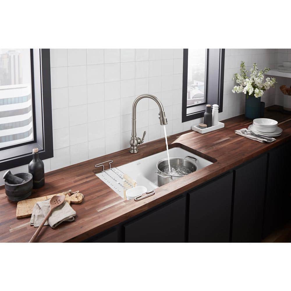 Vibrant Stainless Steel Touchless Pull-Down Kitchen Faucet