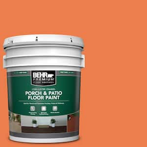 5 gal. #P200-6 Sizzling Sunset Low-Lustre Enamel Interior/Exterior Porch and Patio Floor Paint