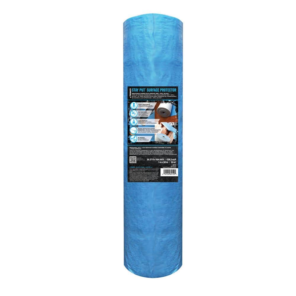 TRIMACO 3.2 ft. x 164.04 ft. Stay Put Surface Protector 89150 - The Home  Depot