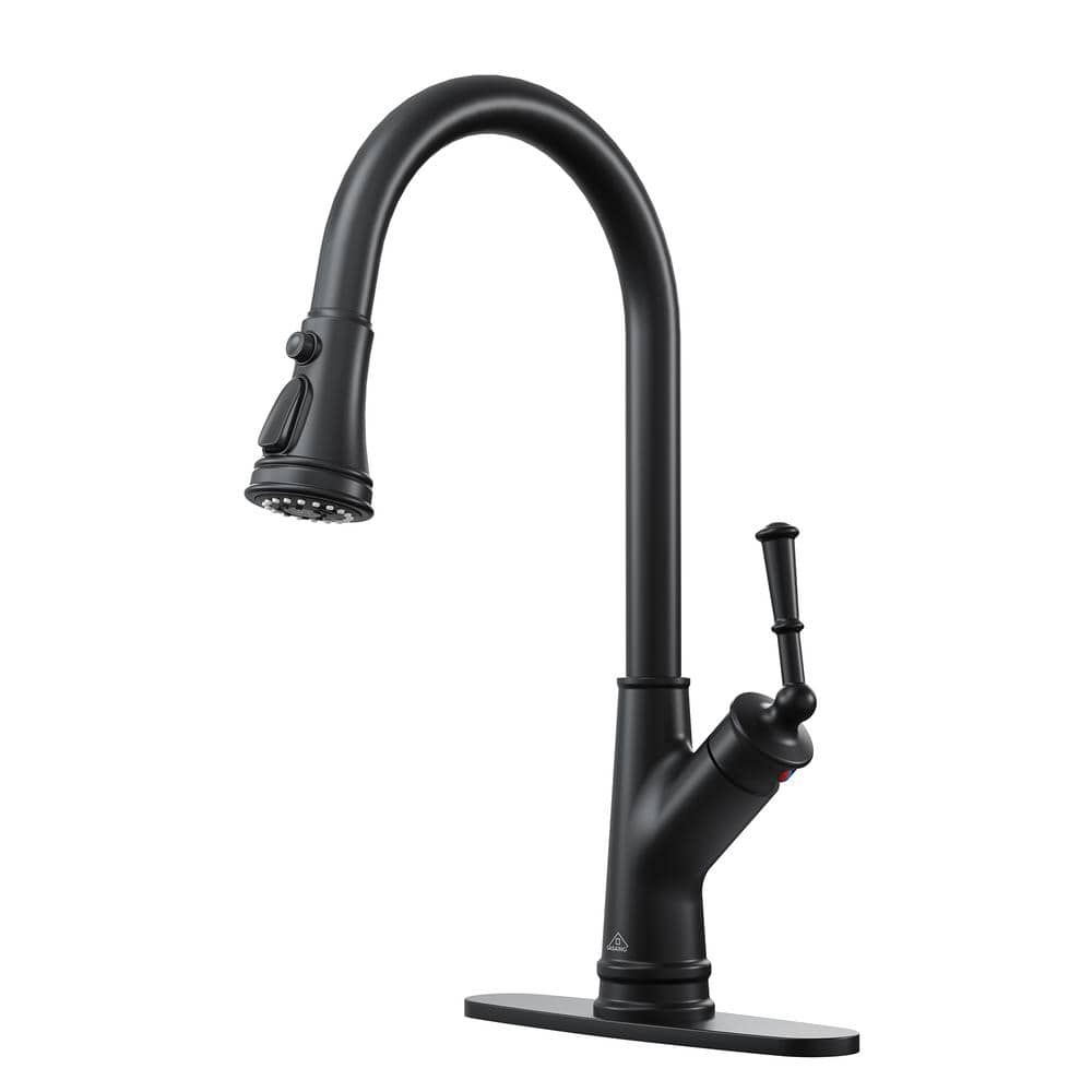 Casainc Single Handle Pull Down Sprayer Kitchen Faucet Three Function Pull Out Sprayhead With 6933