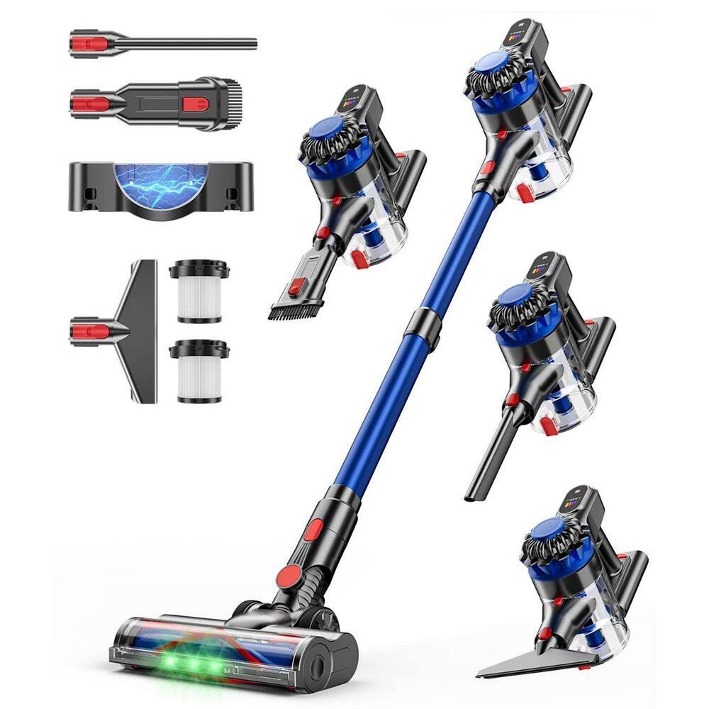 500W Bagless Cordless Stick Vacuum Cleaner 40Kpa Suction 60Min Runtime Anti-Tangle Brush LED Display for Carpet Pet Hair price history on PriceWatchPro