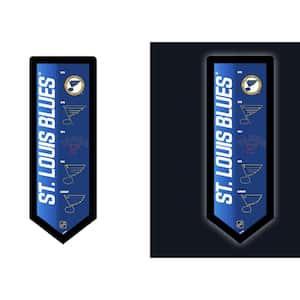 St Louis Blues 23 in. x 9 in. Pennant Vintage Logo Plug-In LED Lighted Sign