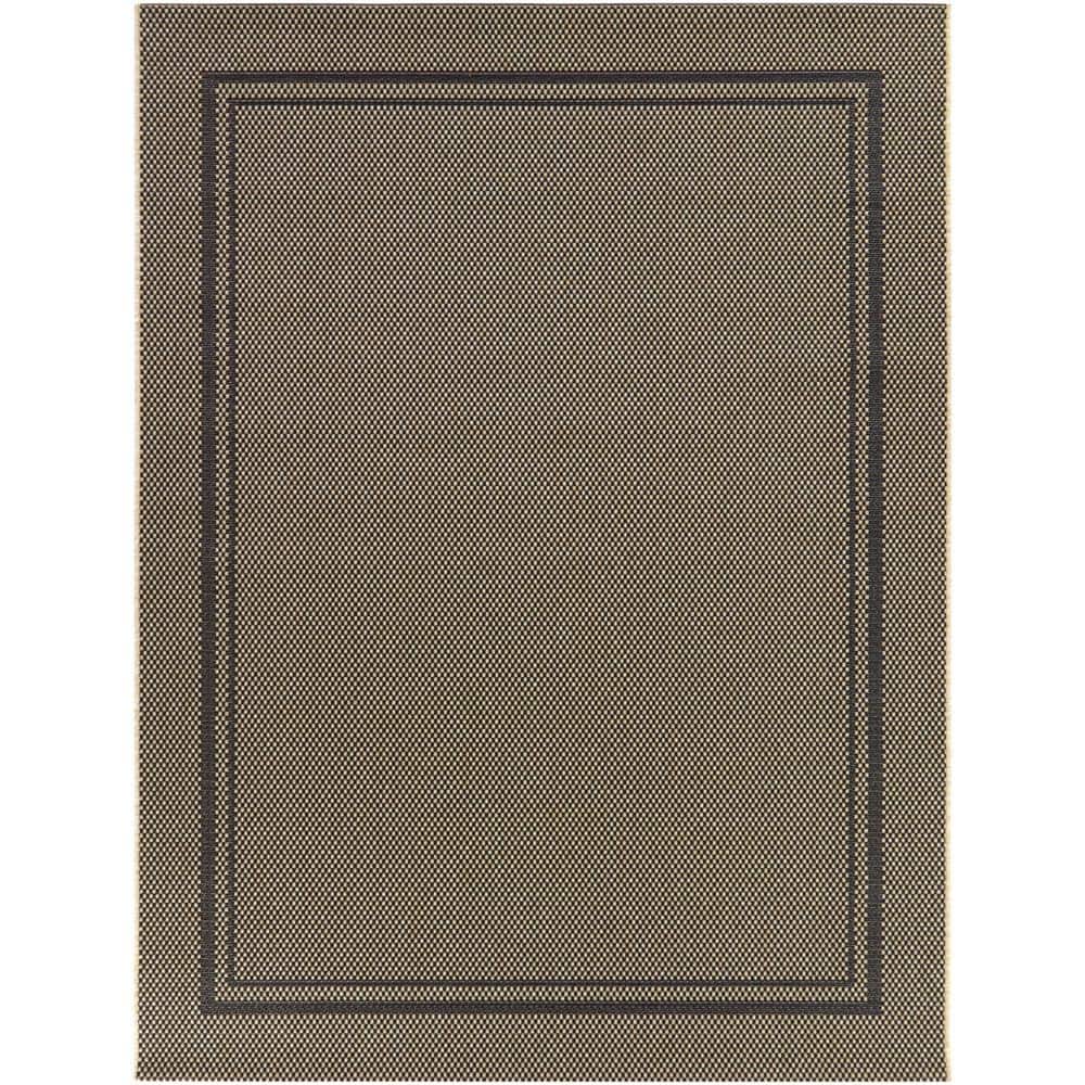 Black 8 ft. x 10 ft. Border Indoor/Outdoor Area Rug price history on PriceWatchPro