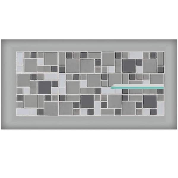 American Bath Factory Newport 24 in. x 4 in. x 12 in. Shower Niche in Portland Cement