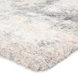 Lyra Abstract 5 ft. 3 in. x 7 ft. 7 in. Ivory Area Rug