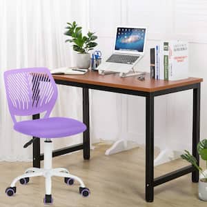 Carnation Purple Middle Back Mesh Seat Swivel Task Chair with Adjustable Height