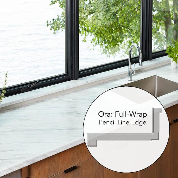 Hampton Bay 8 ft. Straight Laminate Countertop in Matte Manhattan