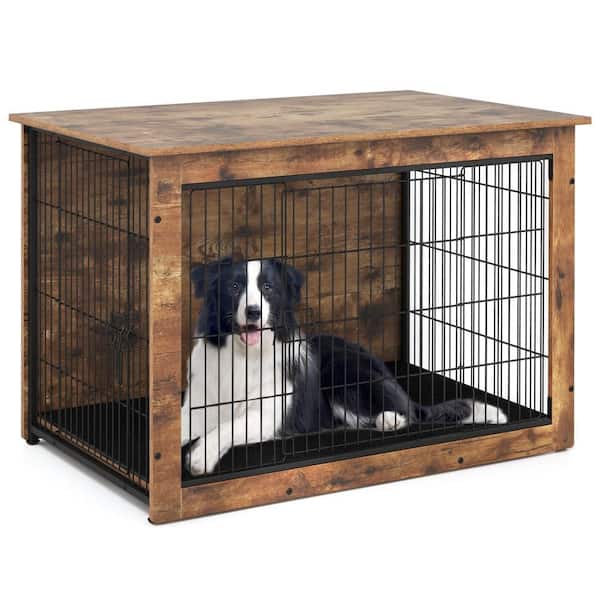 Dog Crate Furniture for Medium/Large Dogs 39'' Indoor Pet House Side End Table