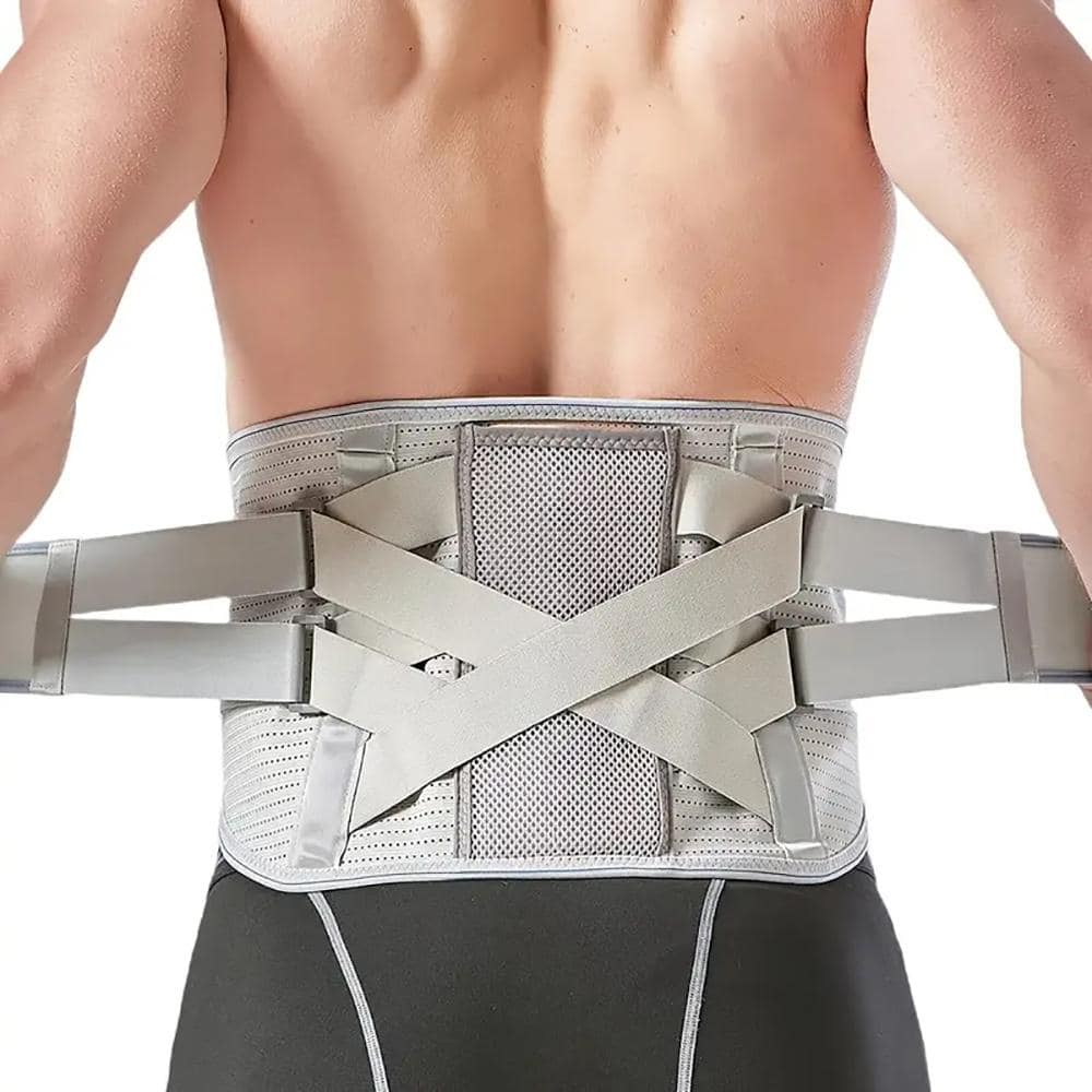 Generic (A)Lower Back Support Belt Men Back Brace For Gym Weight
