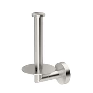 Delta Freestanding Toilet Paper Holder with Shelf and Reserve in Flat  Nickel 46609-FN - The Home Depot