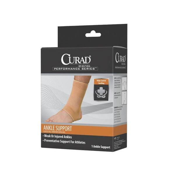 Curad 2X-Large Elastic Open Heel Ankle Support