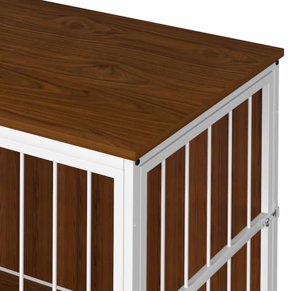 Amazon.com: XPLKQXE Large Wooden Pet Bed, Dog Crate Elevated