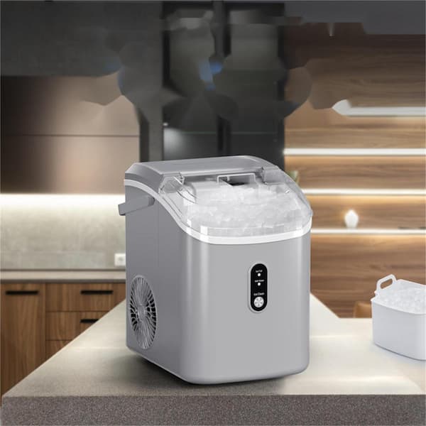 COWSAR 8.5 in. 33 lbs. Portable Nugget Ice Maker with Handle and