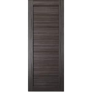 Alda 28 in. x 96 in. No Bore Gray Oak Prefinished Composite Core Wood Interior Door Slab