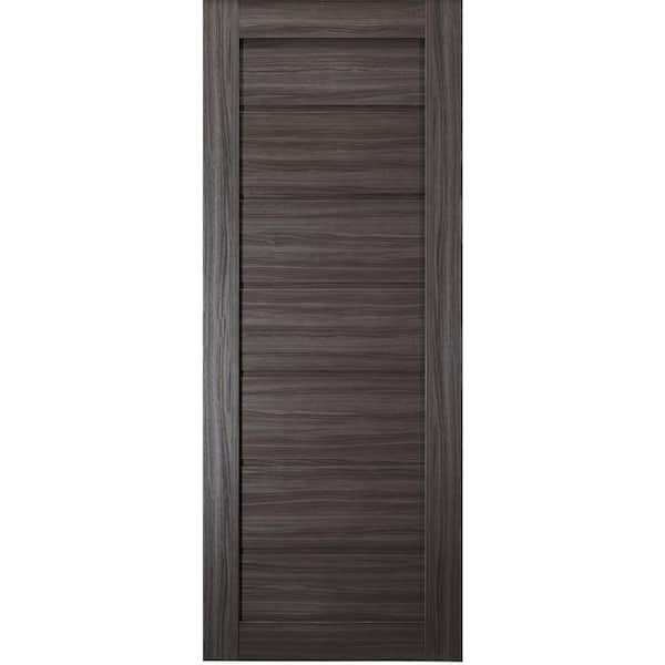 Belldinni Alda 36 in. x 96 in. No Bore Gray Oak Prefinished Composite Core Wood Interior Door Slab
