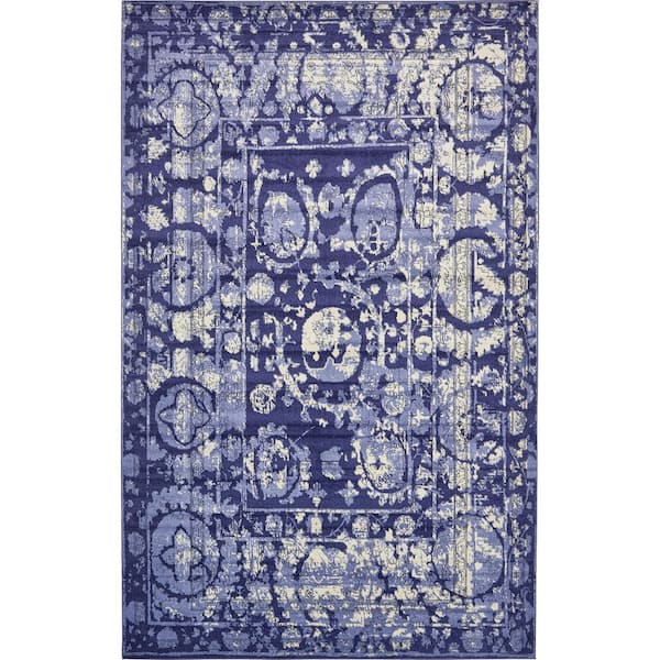 La Jolla Vintage Blue 10' 6 x 16' 5 Area Rug