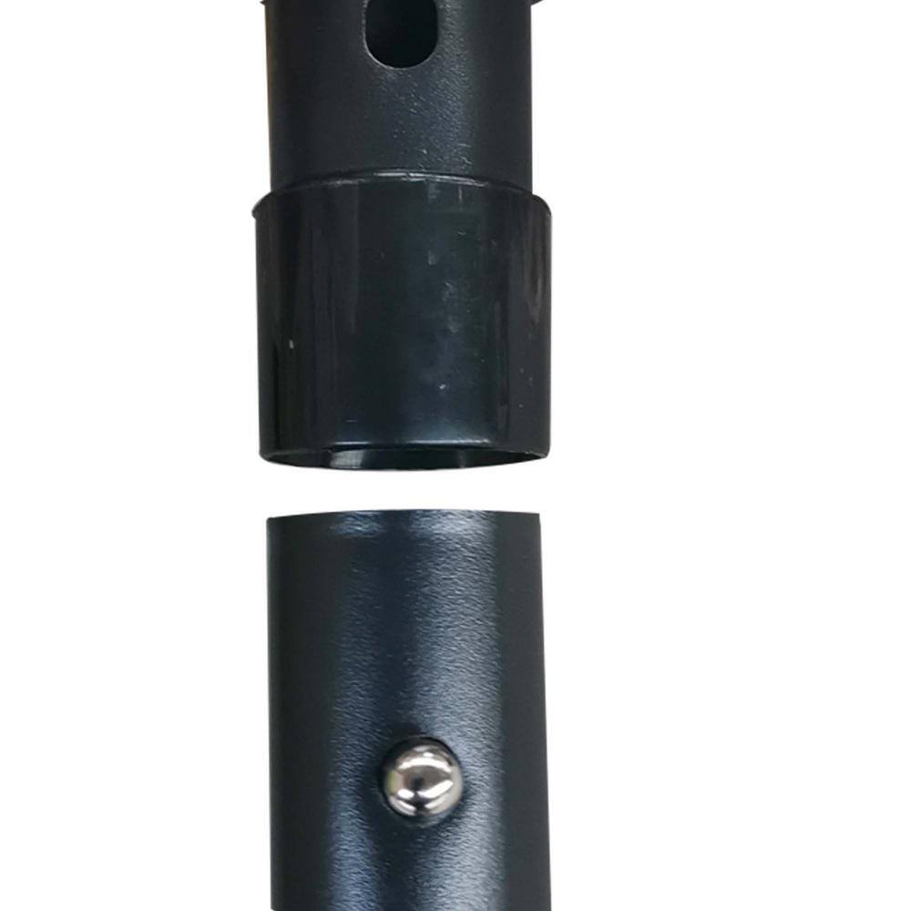 Navy Blue Rectangular LED Patio Market Umbrella with Aluminum Pole