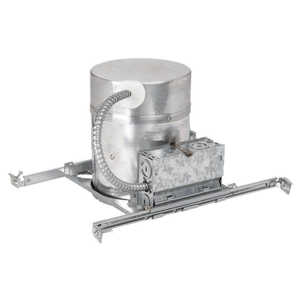 Silver Steel 6" IC Recessed LED Light Housing