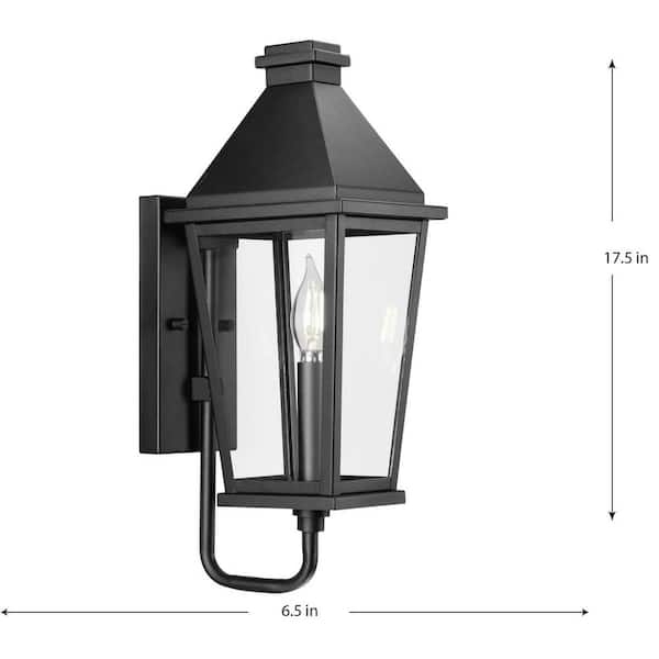 Progress Lighting 1-Light Textured Black Outdoor Lantern Richmond