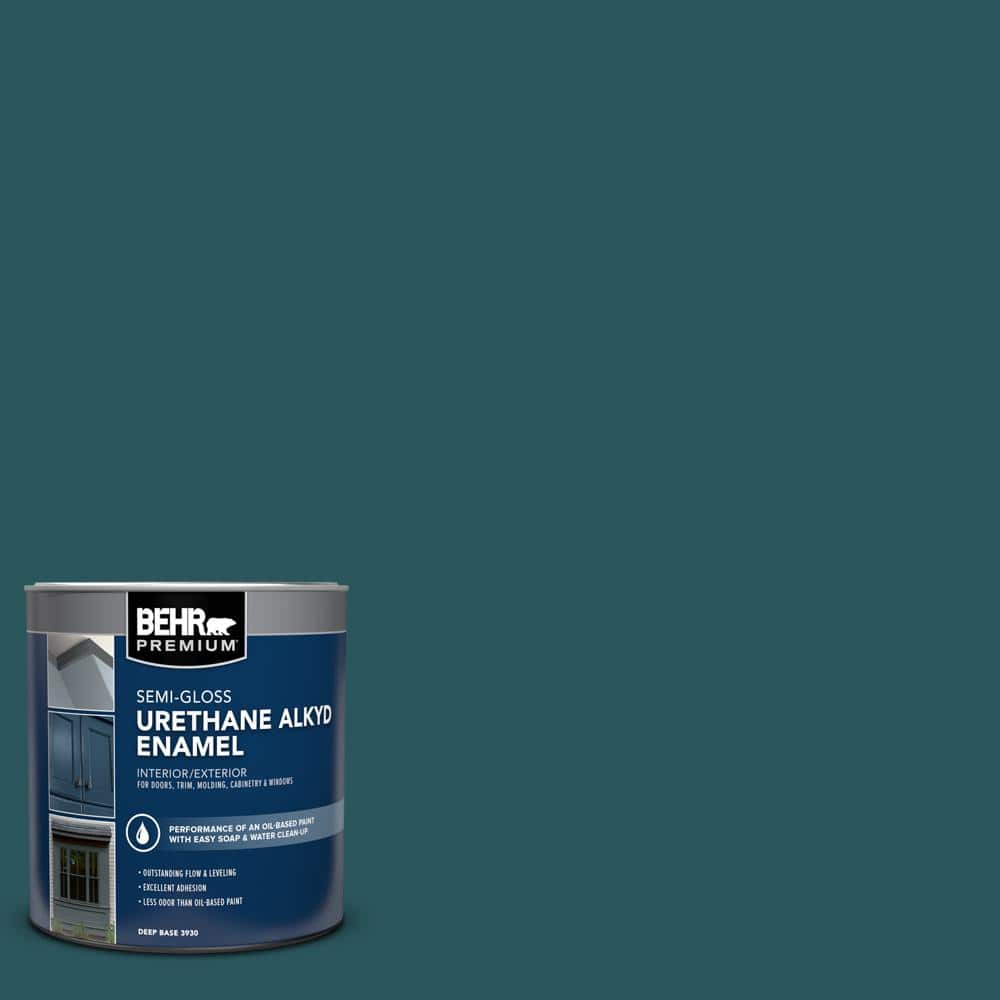 1 qt. #MQ6-01 Ocean Abyss Urethane Alkyd Semi-Gloss Enamel Interior/Exterior Paint price history on PriceWatchPro