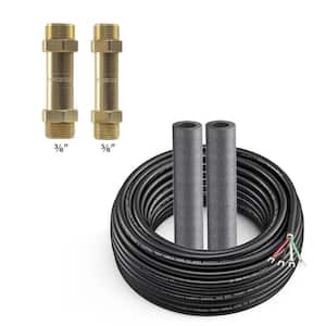 DIY 3/8 in. x 5/8 in. Brass Couplers with 50 ft. of Communication Wire